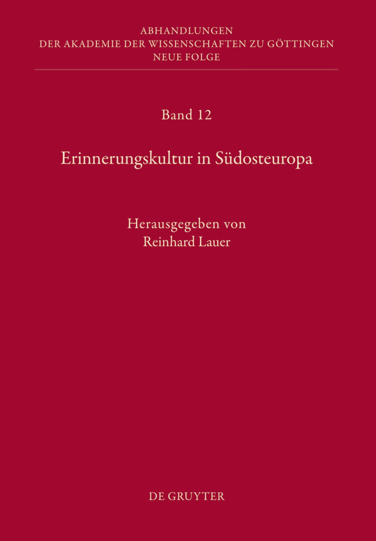 Erinnerungskultur in Südosteuropa